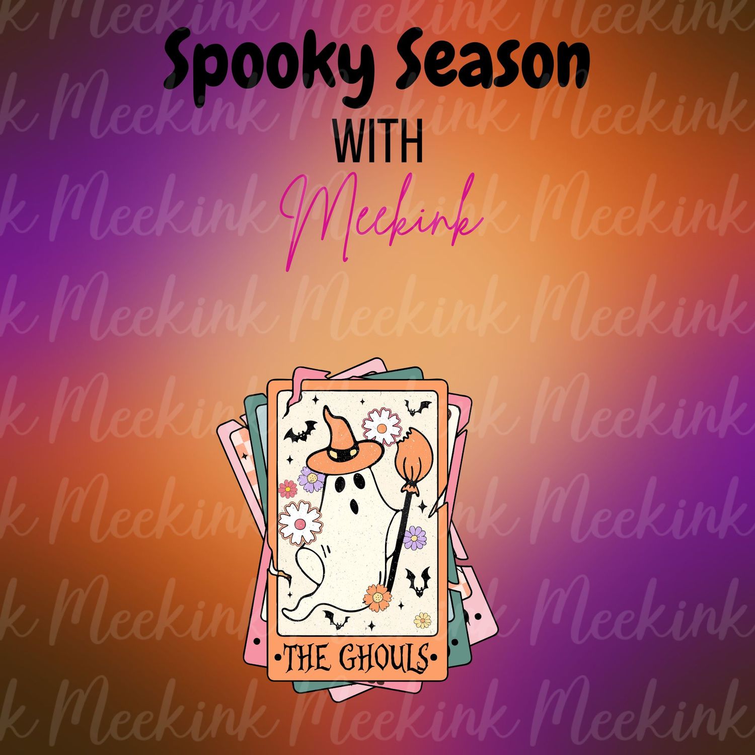 Spooky Season Decal 9 UVDTF or DTF