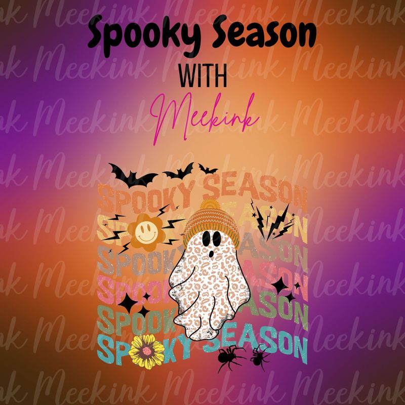Spooky Season Decal 21 UVDTF or DTF
