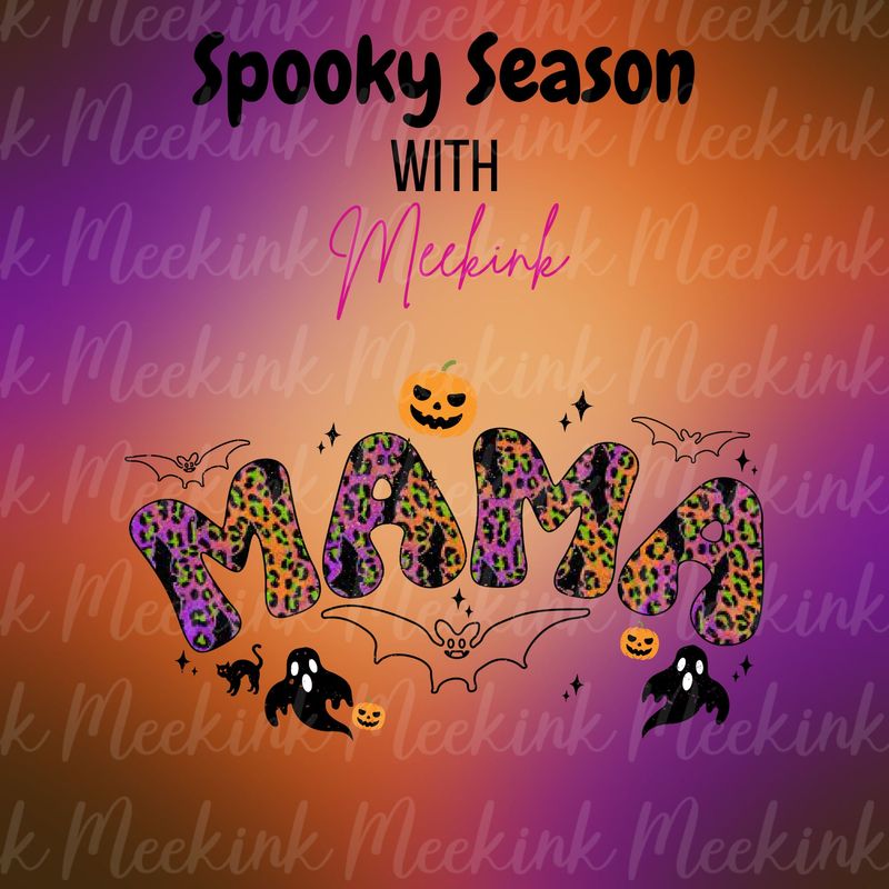 Spooky Season Decal 38 UVDTF or DTF