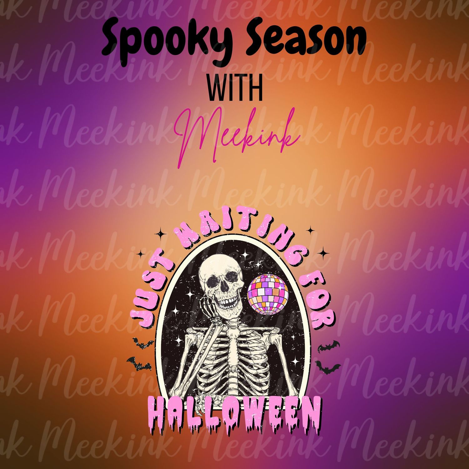 Spooky Season Decal 58 UVDTF or DTF