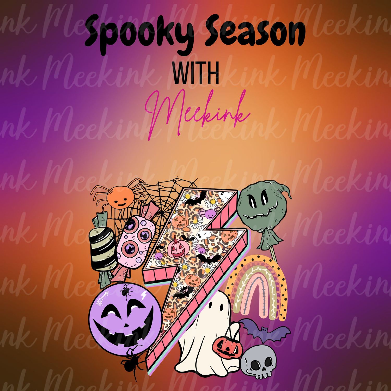 Spooky Season Decal 16 UVDTF or DTF