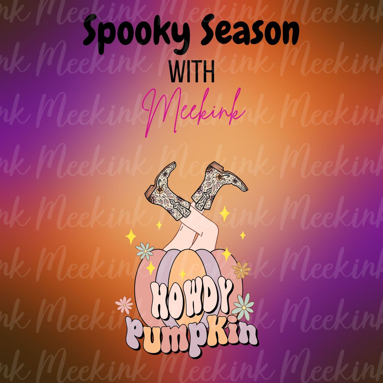 Spooky Season Decal 35 UVDTF or DTF