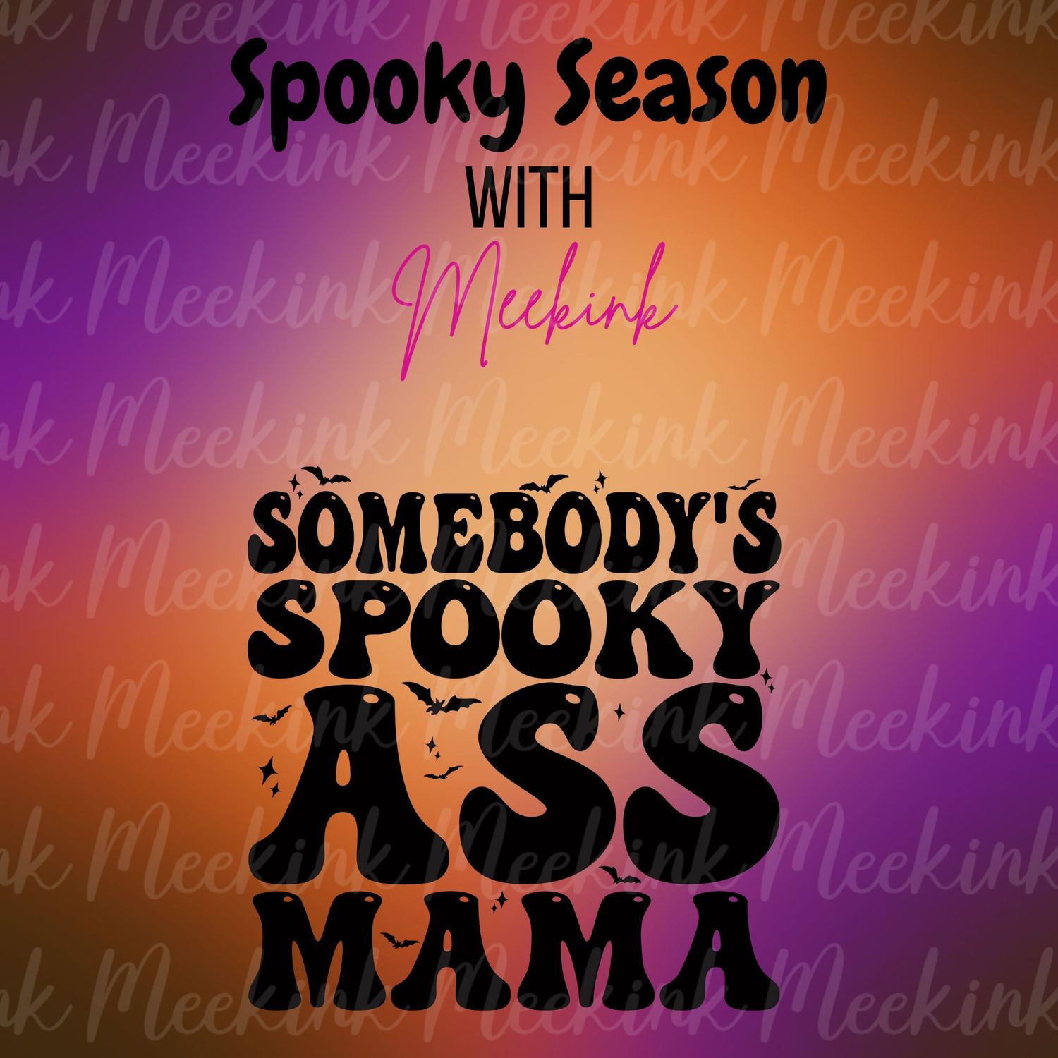 Spooky Season Decal 36 UVDTF or DTF