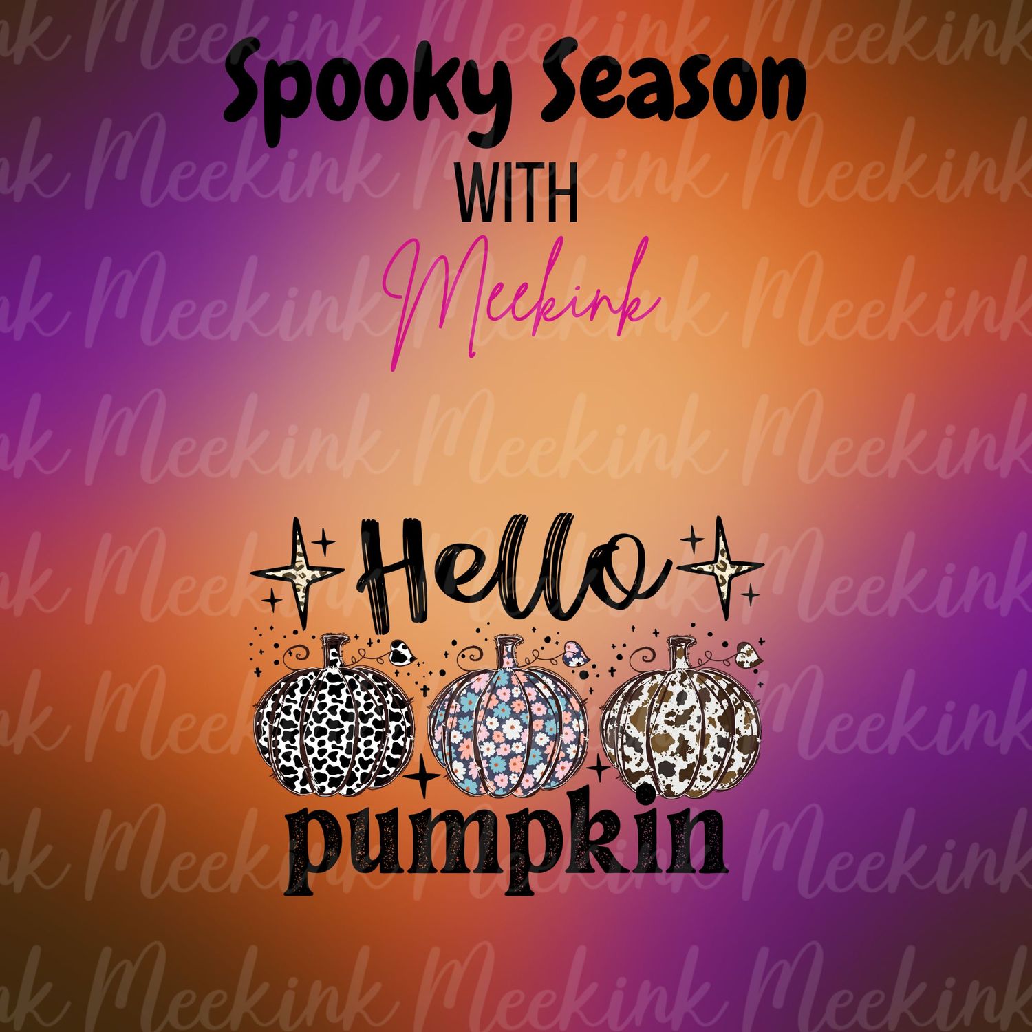 Spooky Season Decal 51 UVDTF or DTF