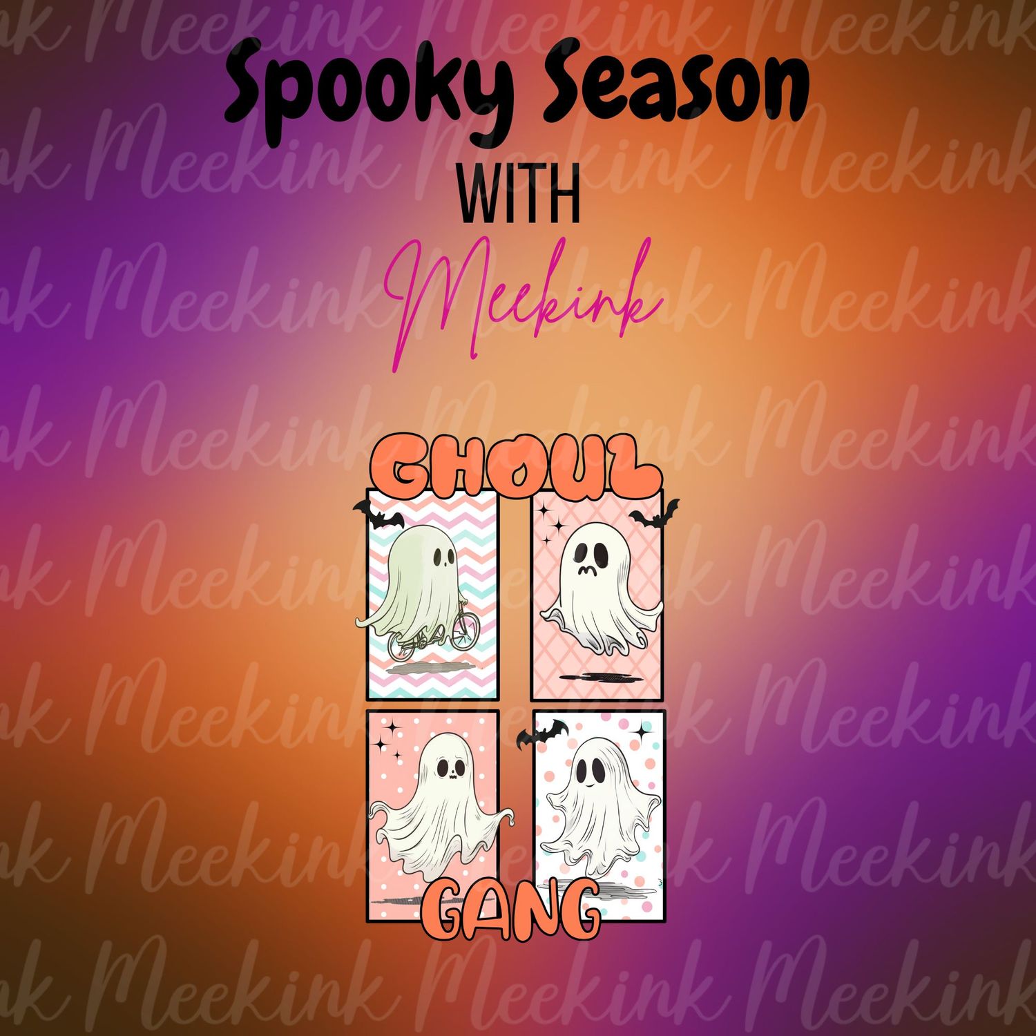 Spooky Season Decal 62 UVDTF or DTF