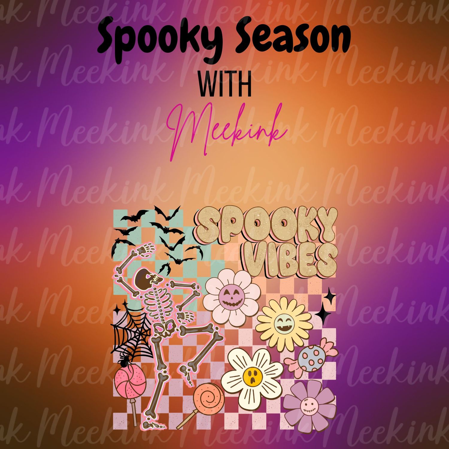 Spooky Season Decal 25 UVDTF or DTF
