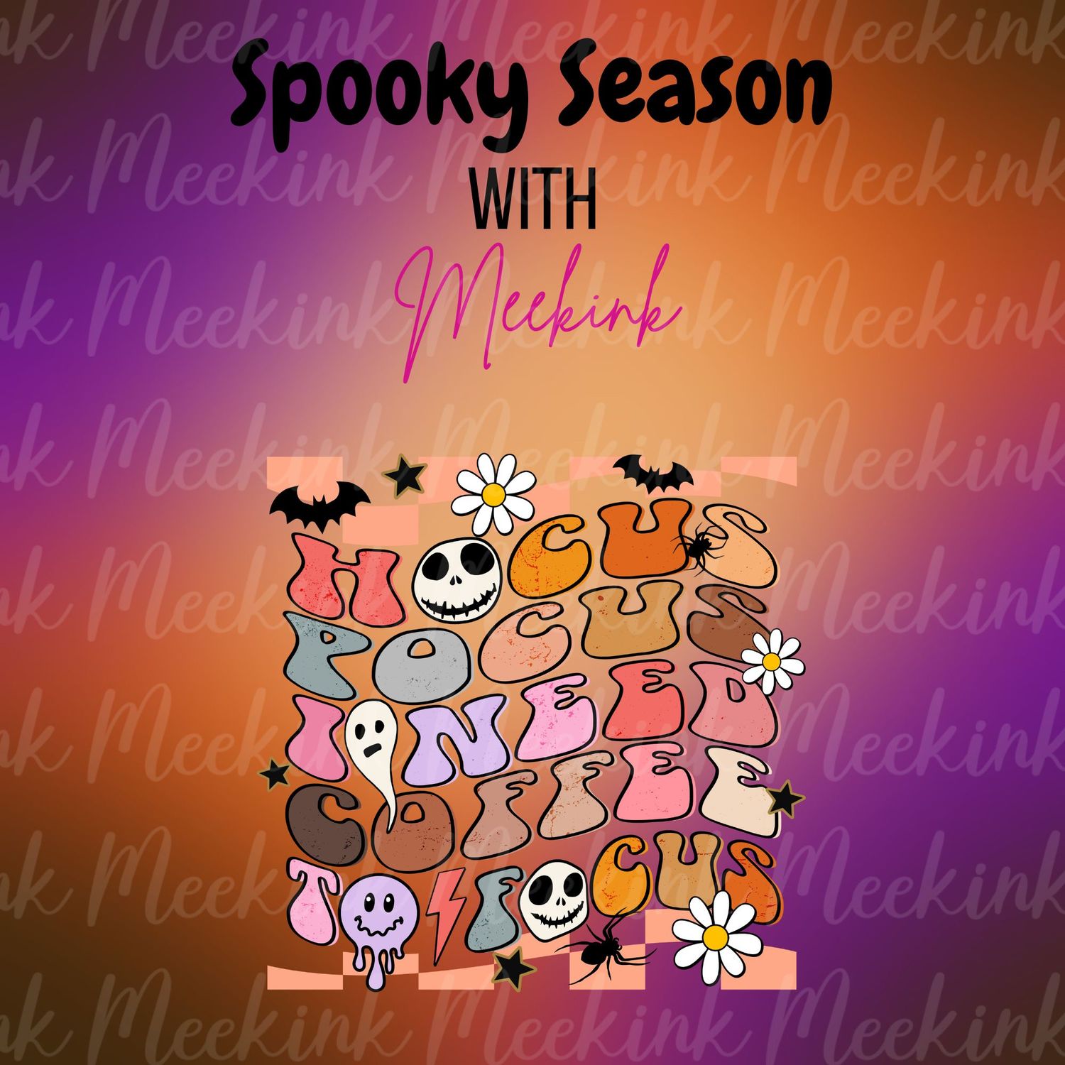 Spooky Season Decal 49 UVDTF or DTF