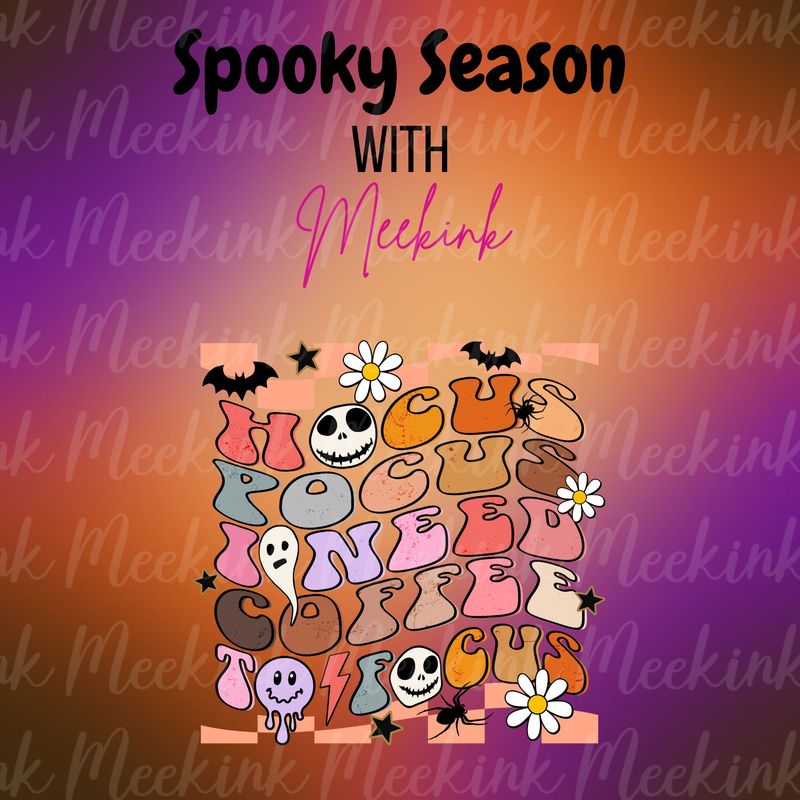 Spooky Season Decal 49 UVDTF or DTF