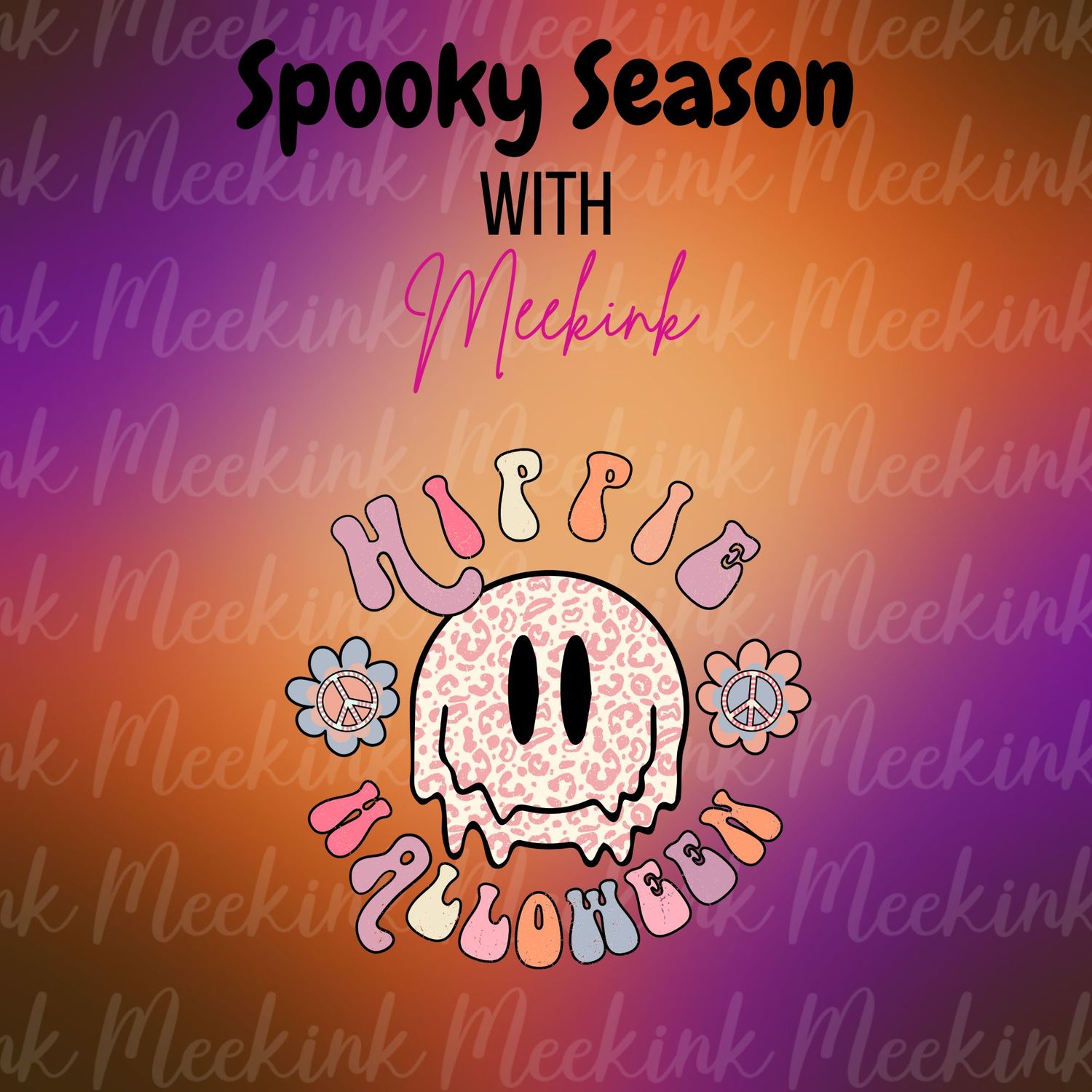 Spooky Season Decal 50 UVDTF or DTF