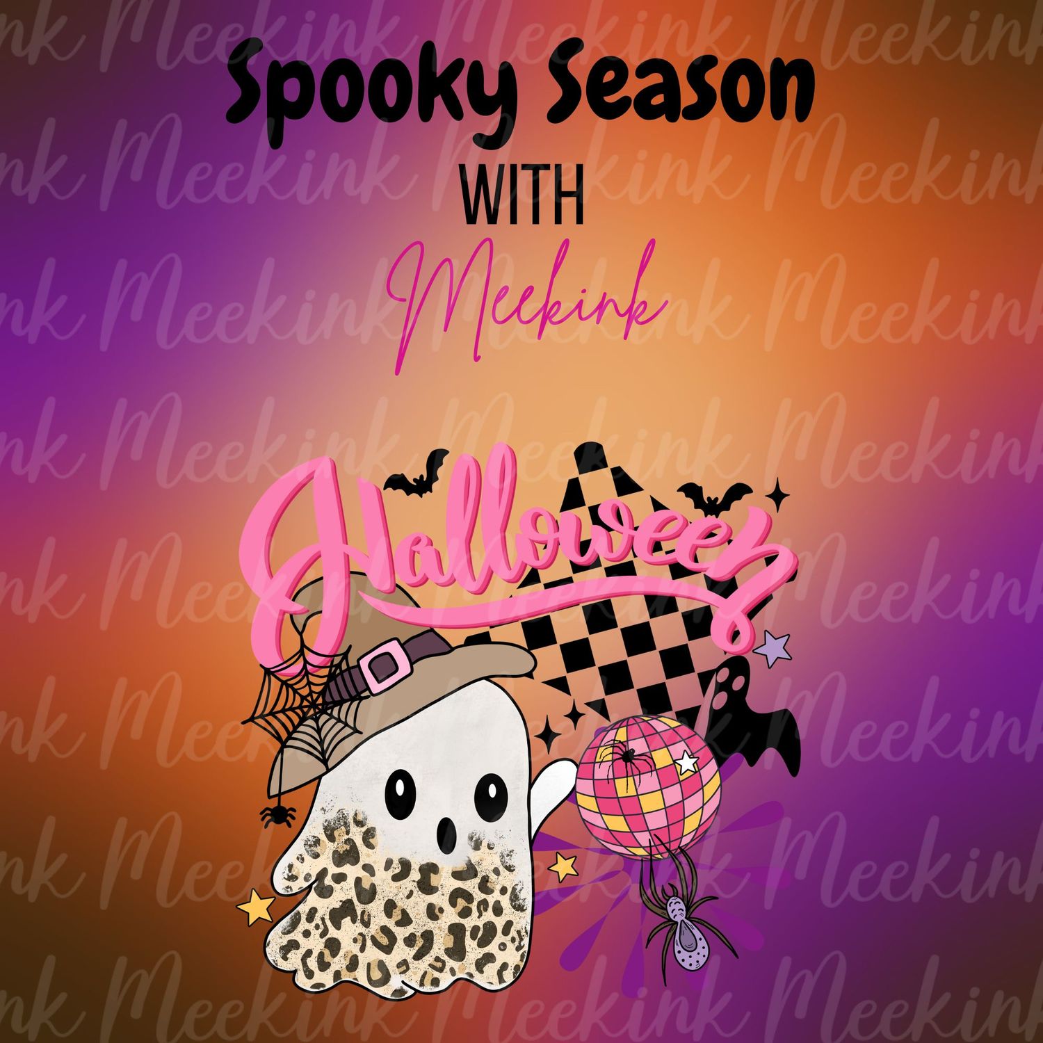 Spooky Season Decal 54 UVDTF or DTF