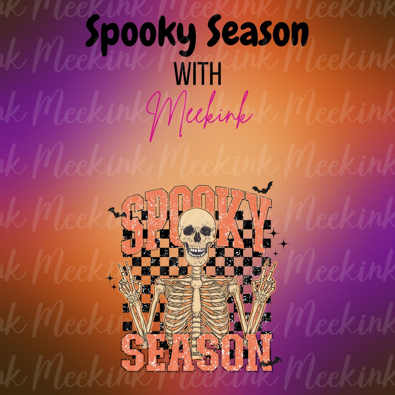 Spooky Season Decal 60 UVDTF or DTF