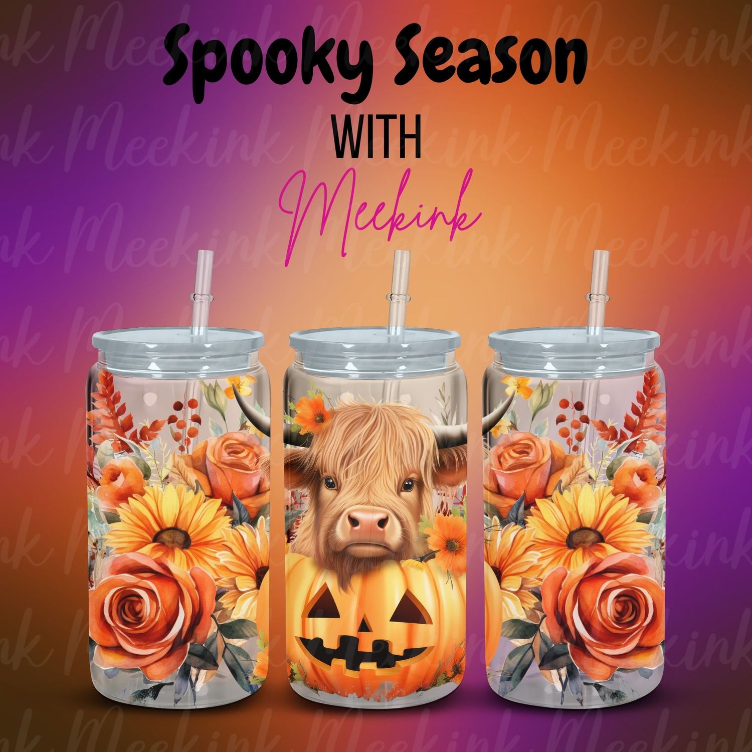 16oz Spooky Season 115 UVDTF Wrap