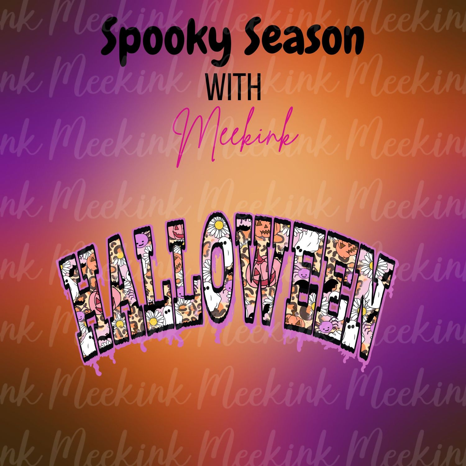Spooky Season Decal 52 UVDTF or DTF