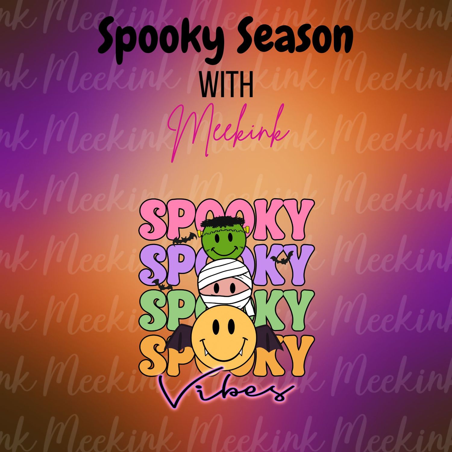 Spooky Season Decal 63 UVDTF or DTF