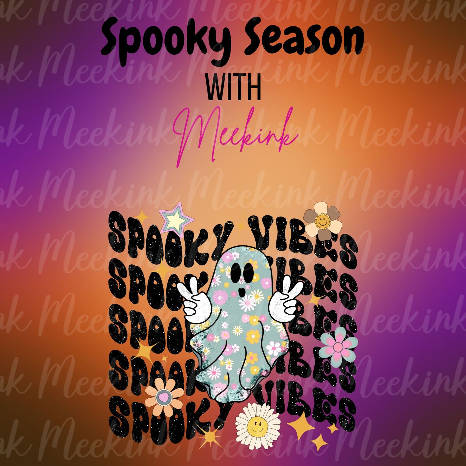 Spooky Season Decal 24 UVDTF or DTF