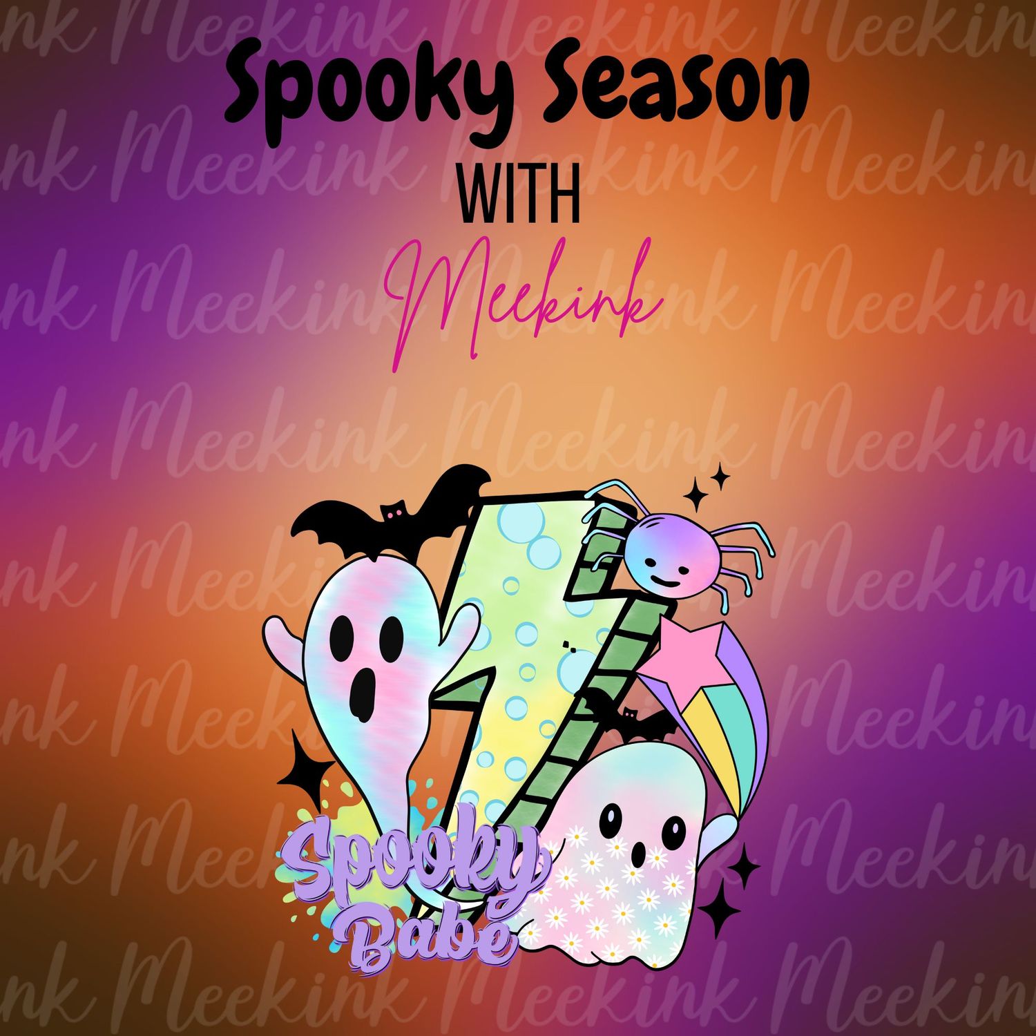 Spooky Season Decal 27 UVDTF or DTF