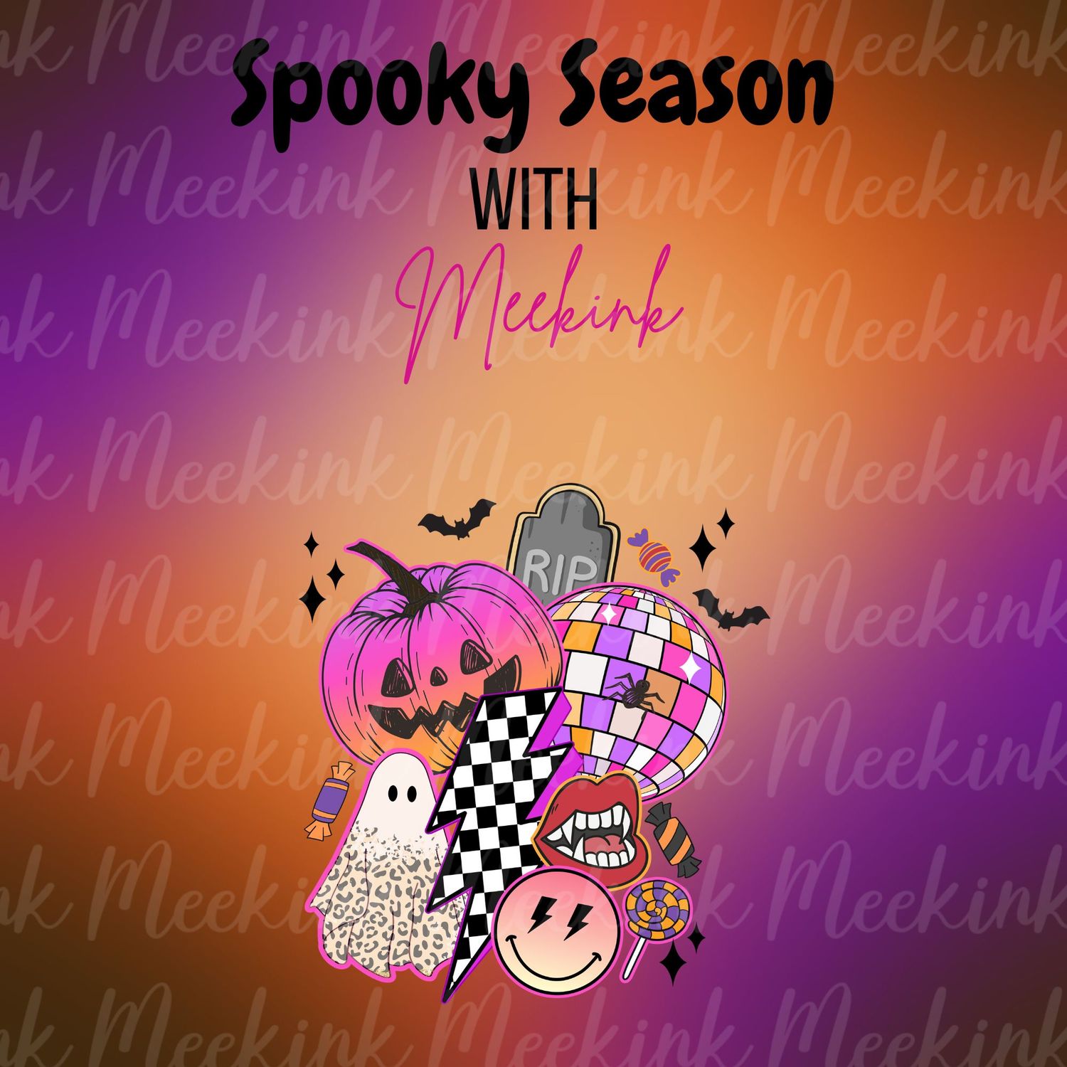 Spooky Season Decal 70 UVDTF or DTF