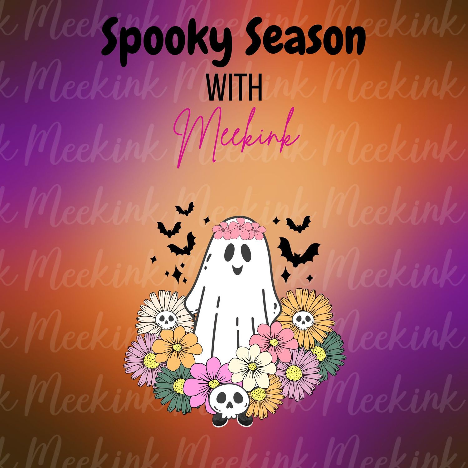Spooky Season Decal 75 UVDTF or DTF