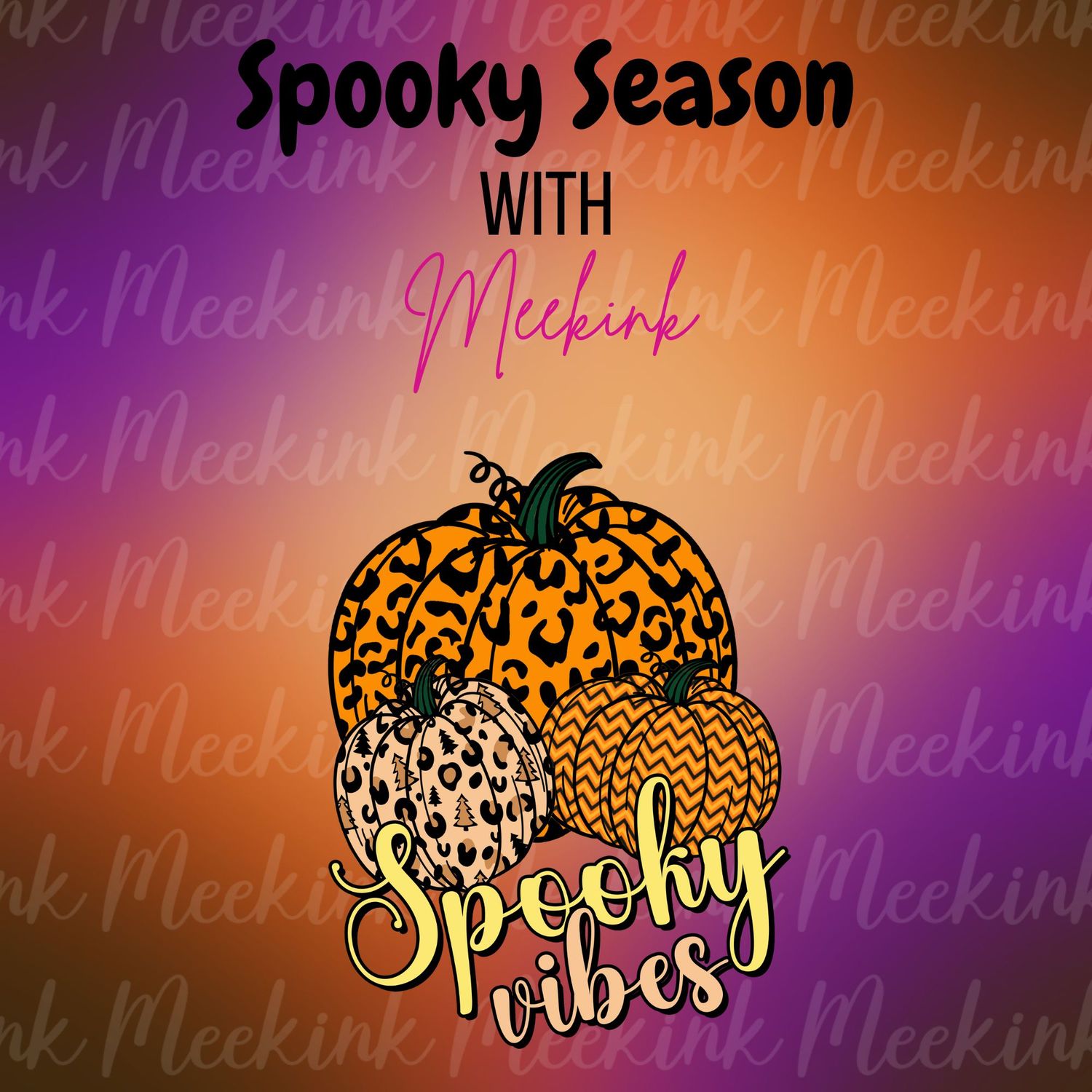 Spooky Season Decal 76 UVDTF or DTF