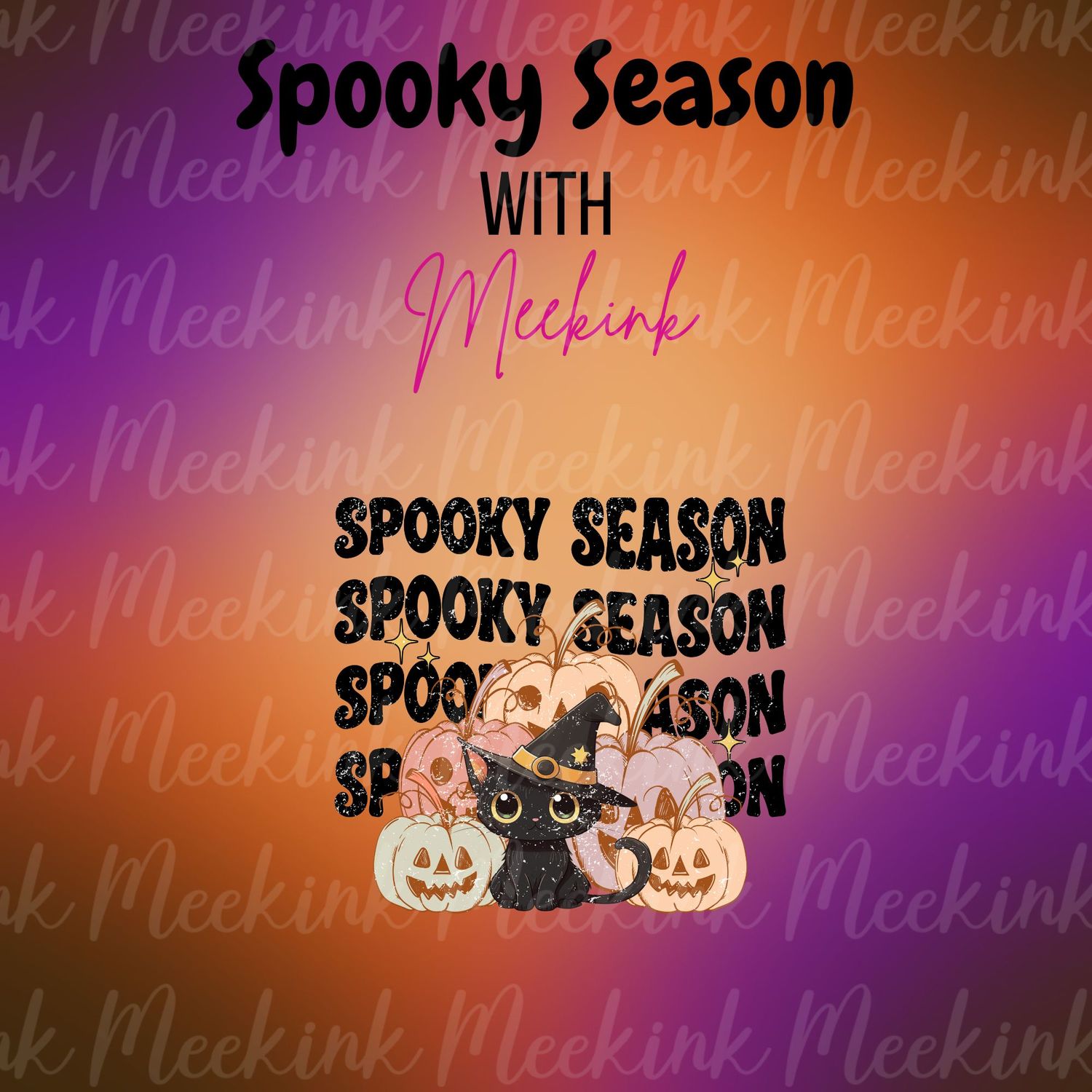 Spooky Season Decal 66 UVDTF or DTF