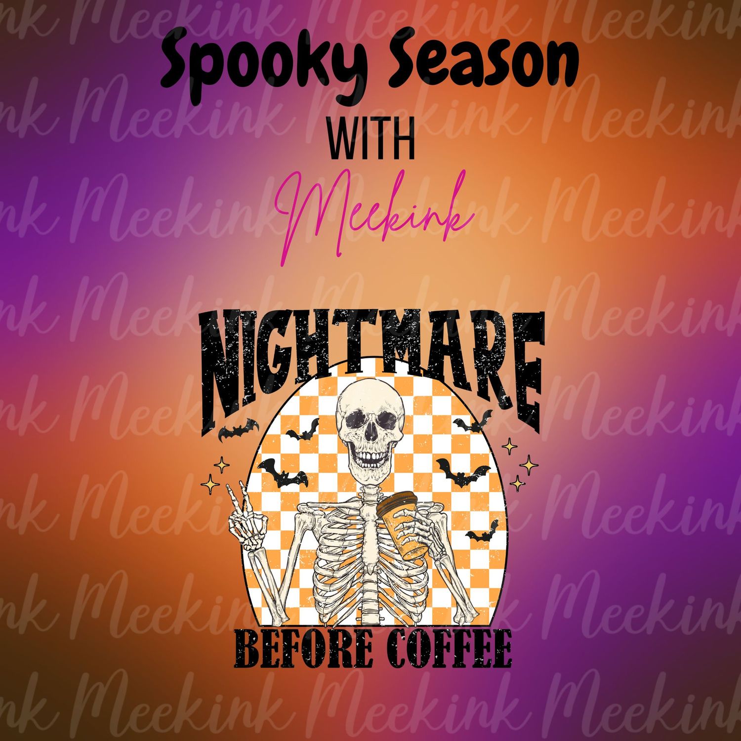 Spooky Season Decal 59 UVDTF or DTF