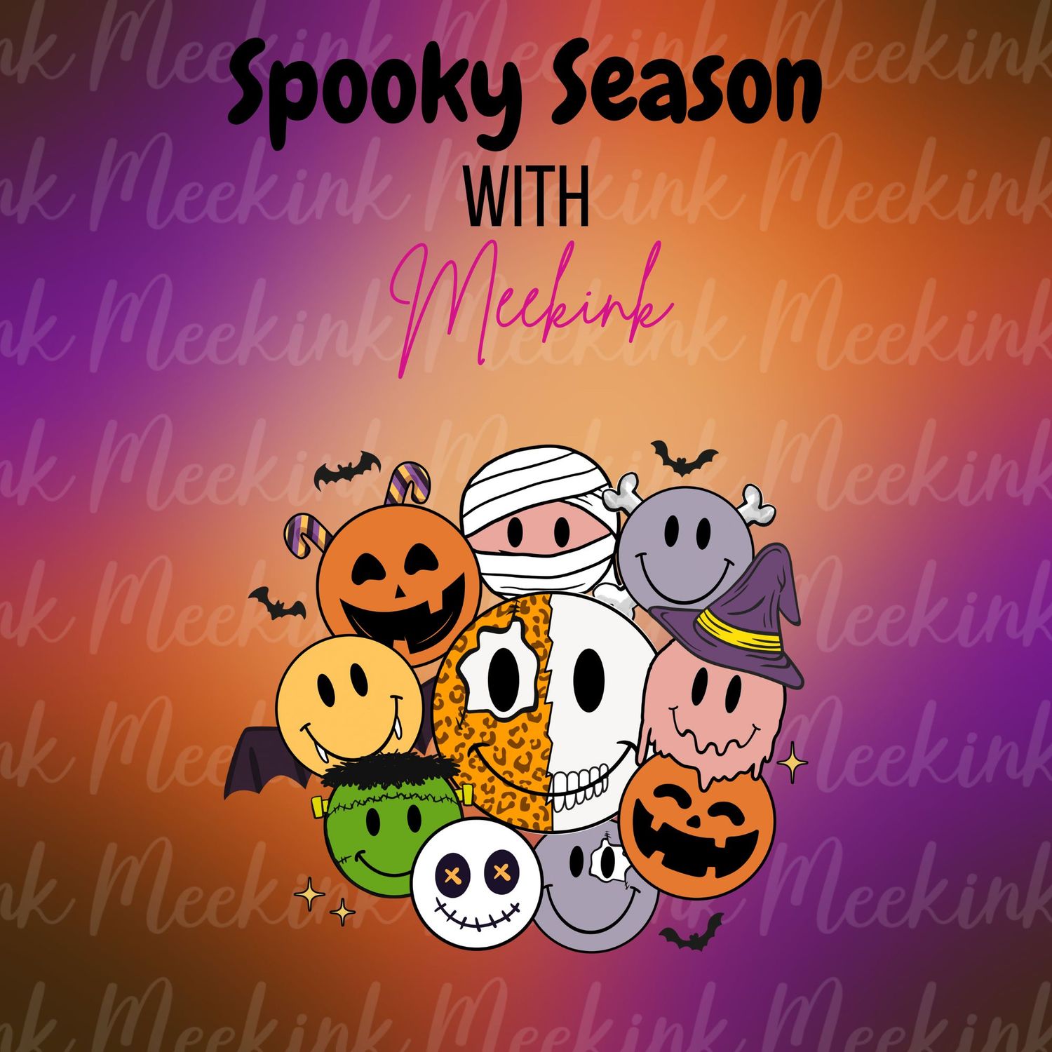 Spooky Season Decal 65 UVDTF or DTF