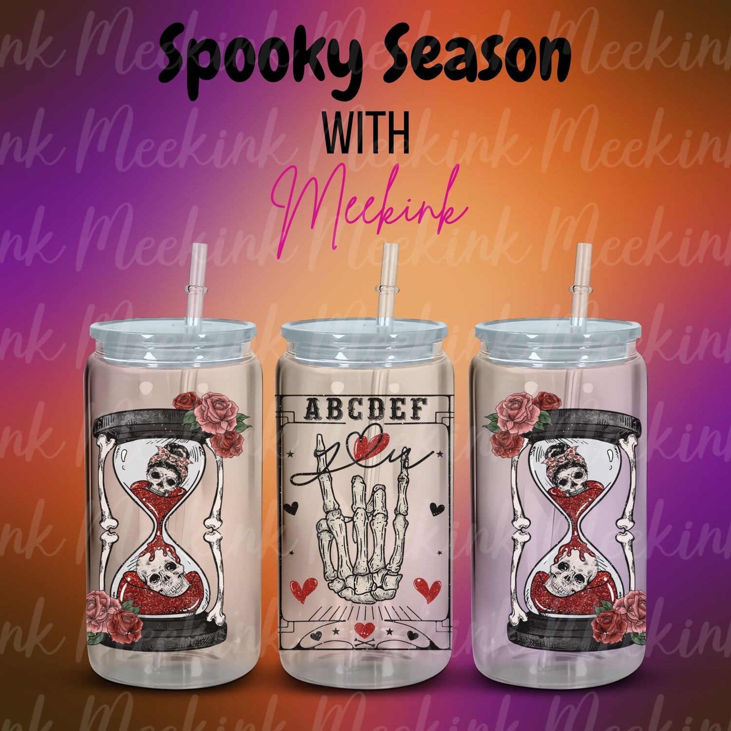 16oz Spooky Season 119 UVDTF Wrap