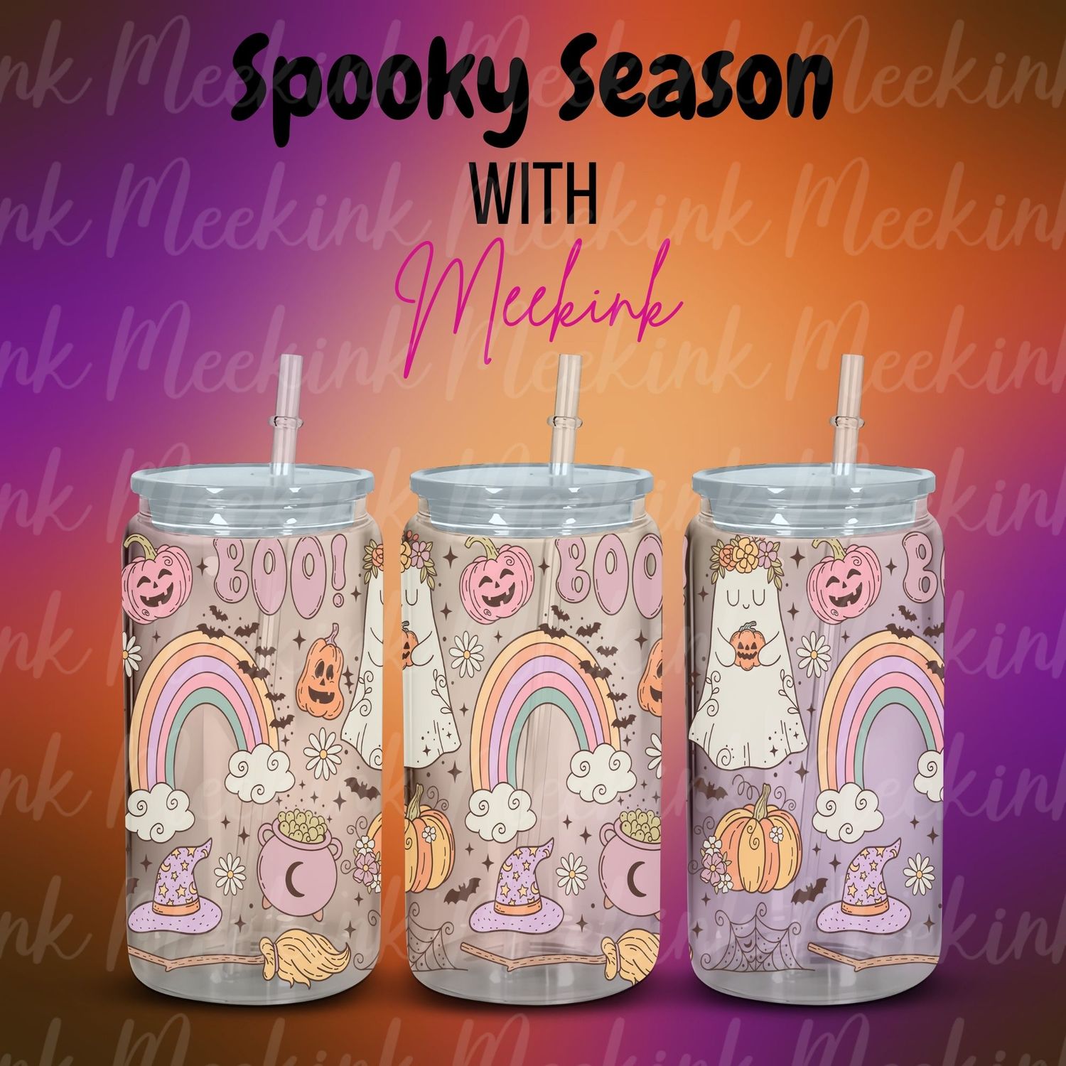 16oz Spooky Season 118 UVDTF Wrap