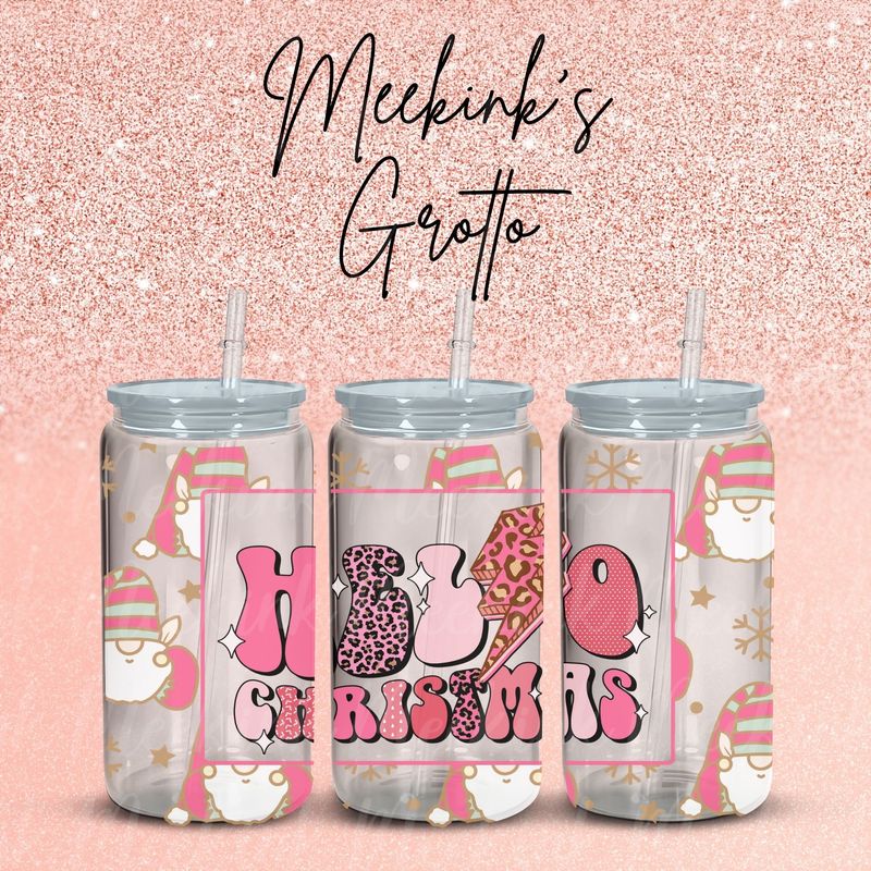 16oz Christmas Wrap 22 UVDTF