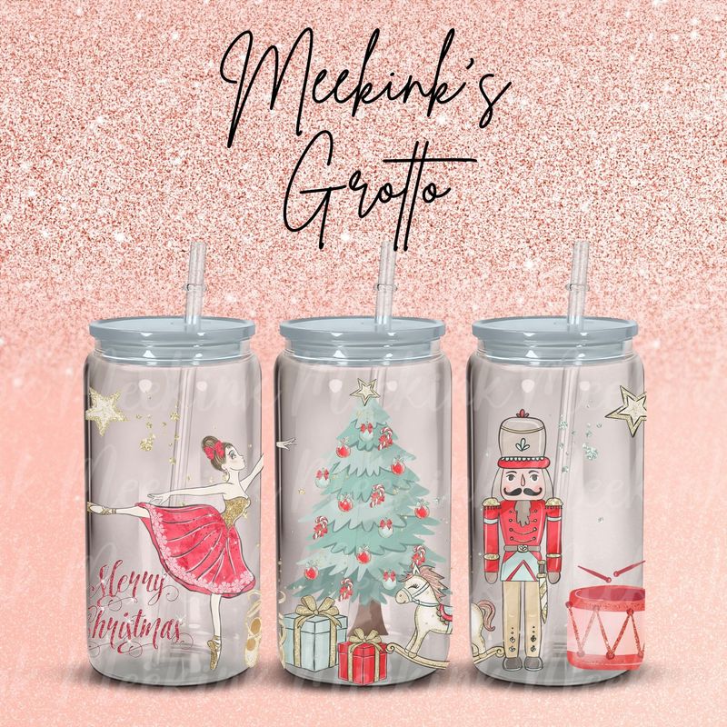 16oz Christmas Wrap 1 UVDTF