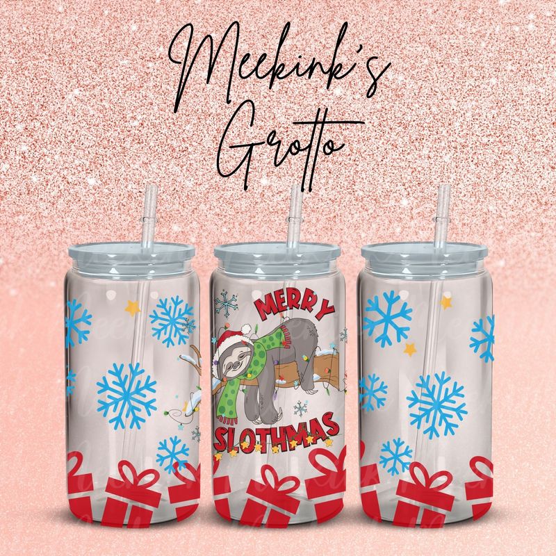 16oz Christmas Wrap 18 UVDTF