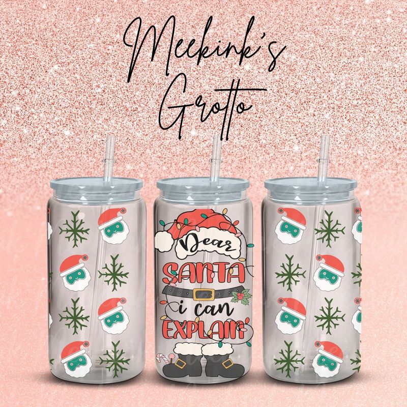 16oz Christmas Wrap 52 UVDTF