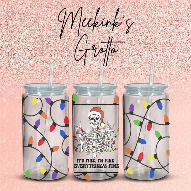 16oz Christmas Wrap 59 UVDTF