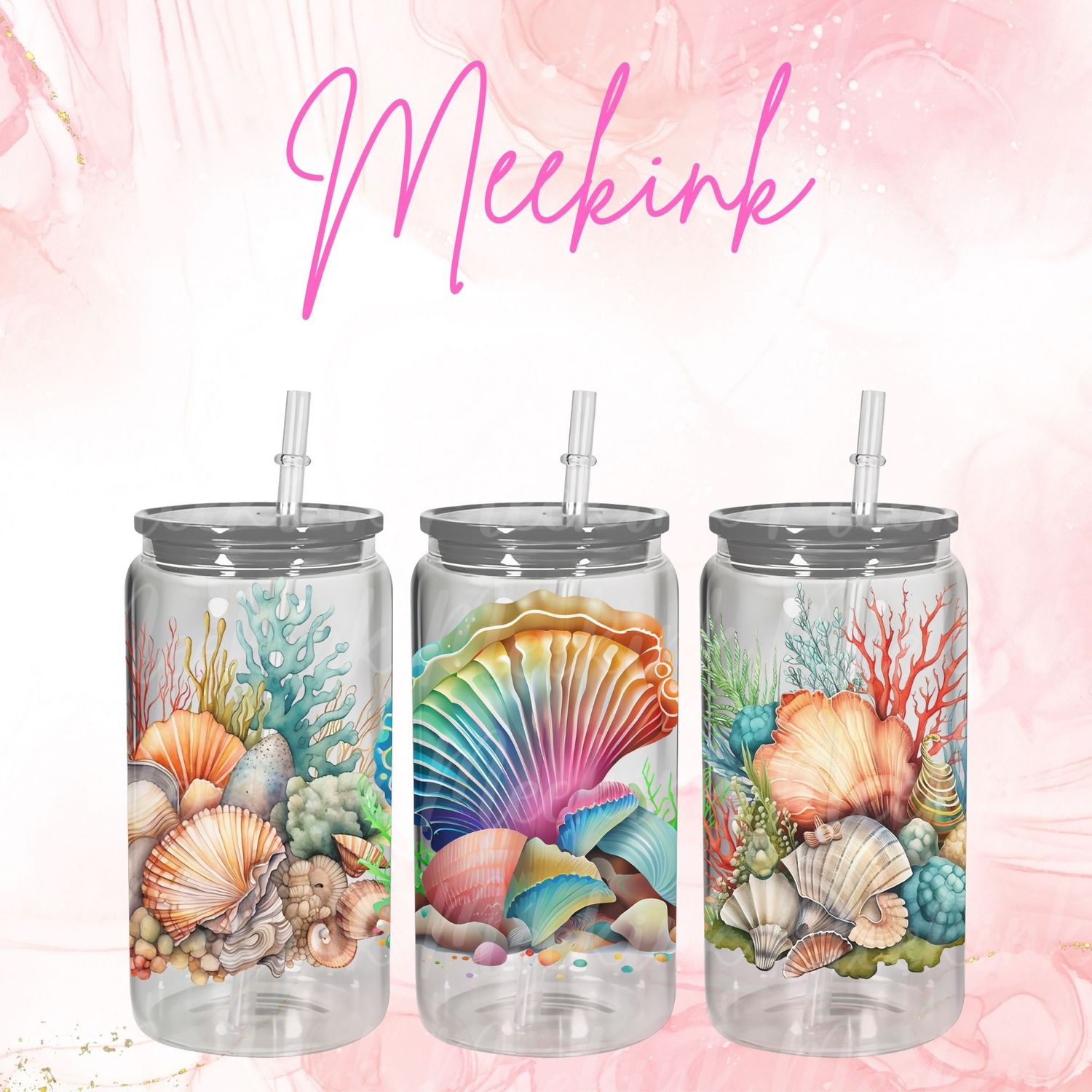 Sea Shell 16oz UVDTF Wrap