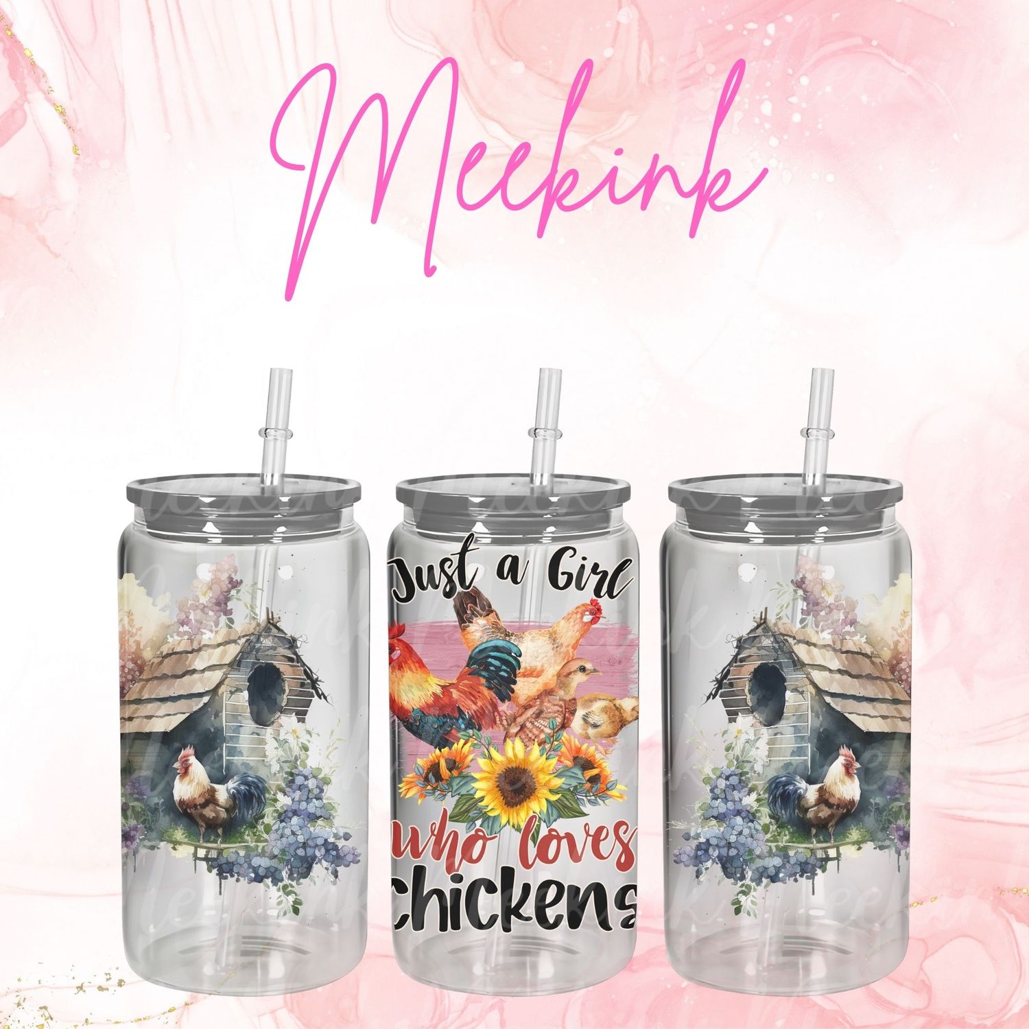 Chickens 16oz UVDTF Wrap