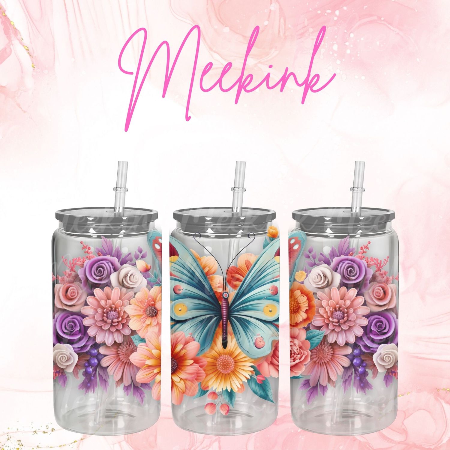 Butterfly 16oz UVDTF Wrap