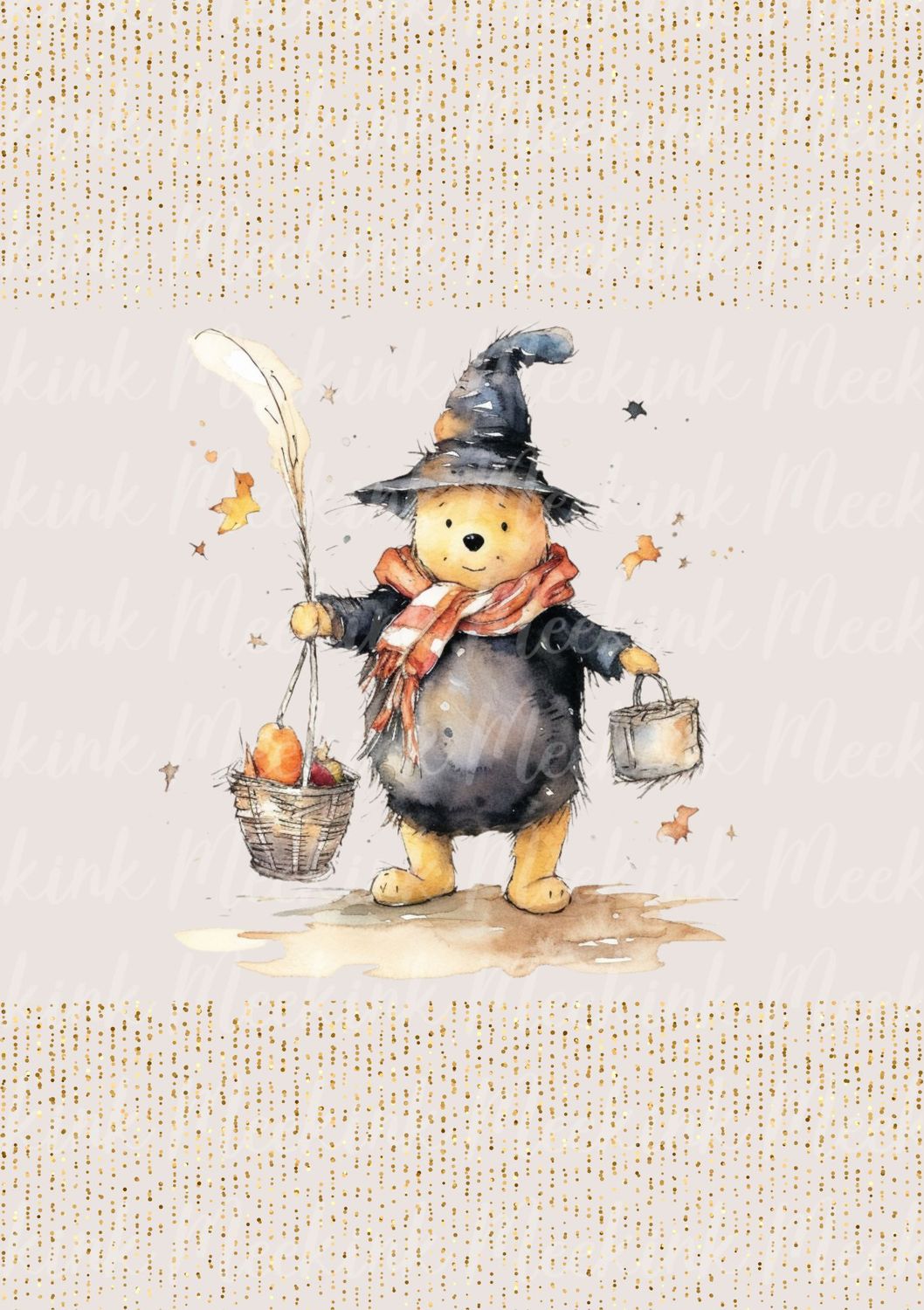 Spooky Bear UVDTF or DTF Decal
