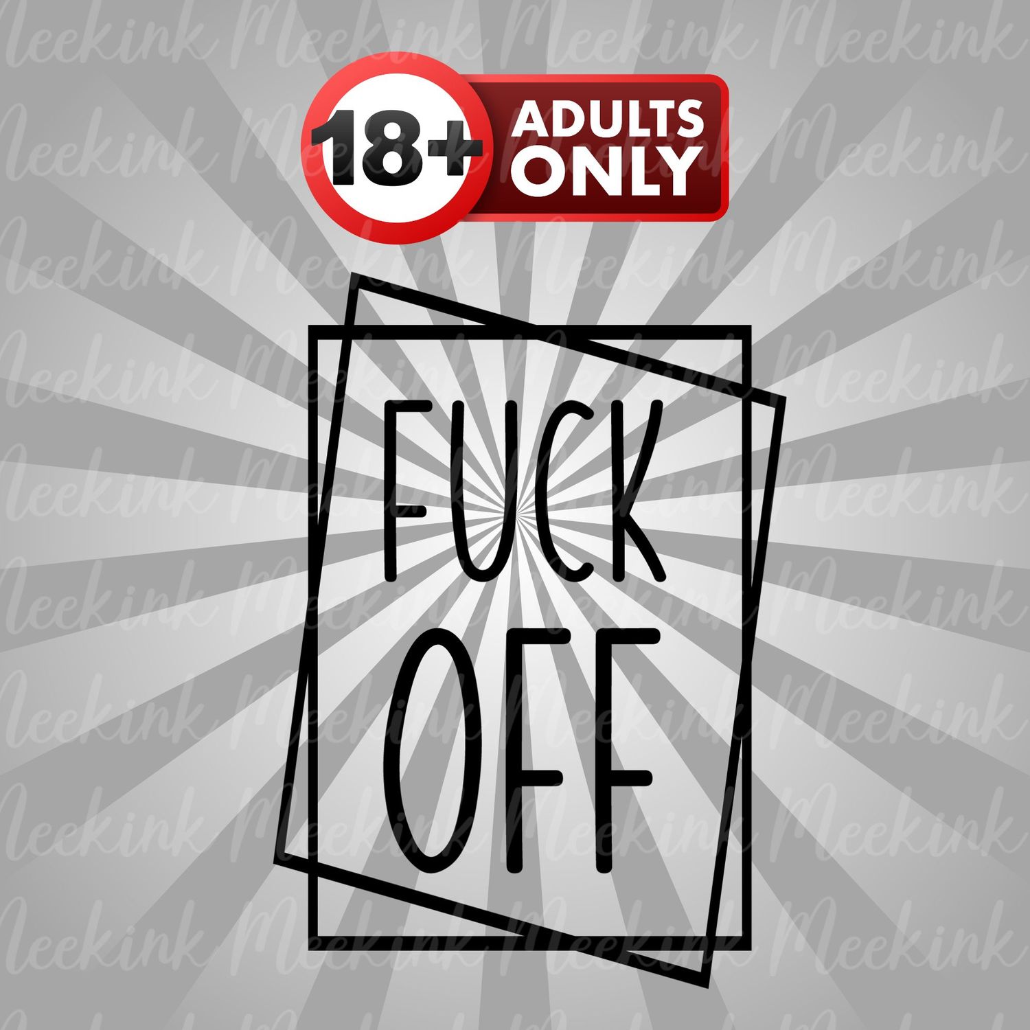 Fu*k Off UVDTF or DTF Decal