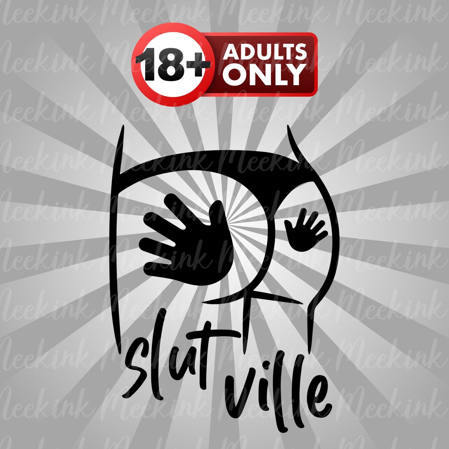 Slut Ville UVDTF or DTF Decal