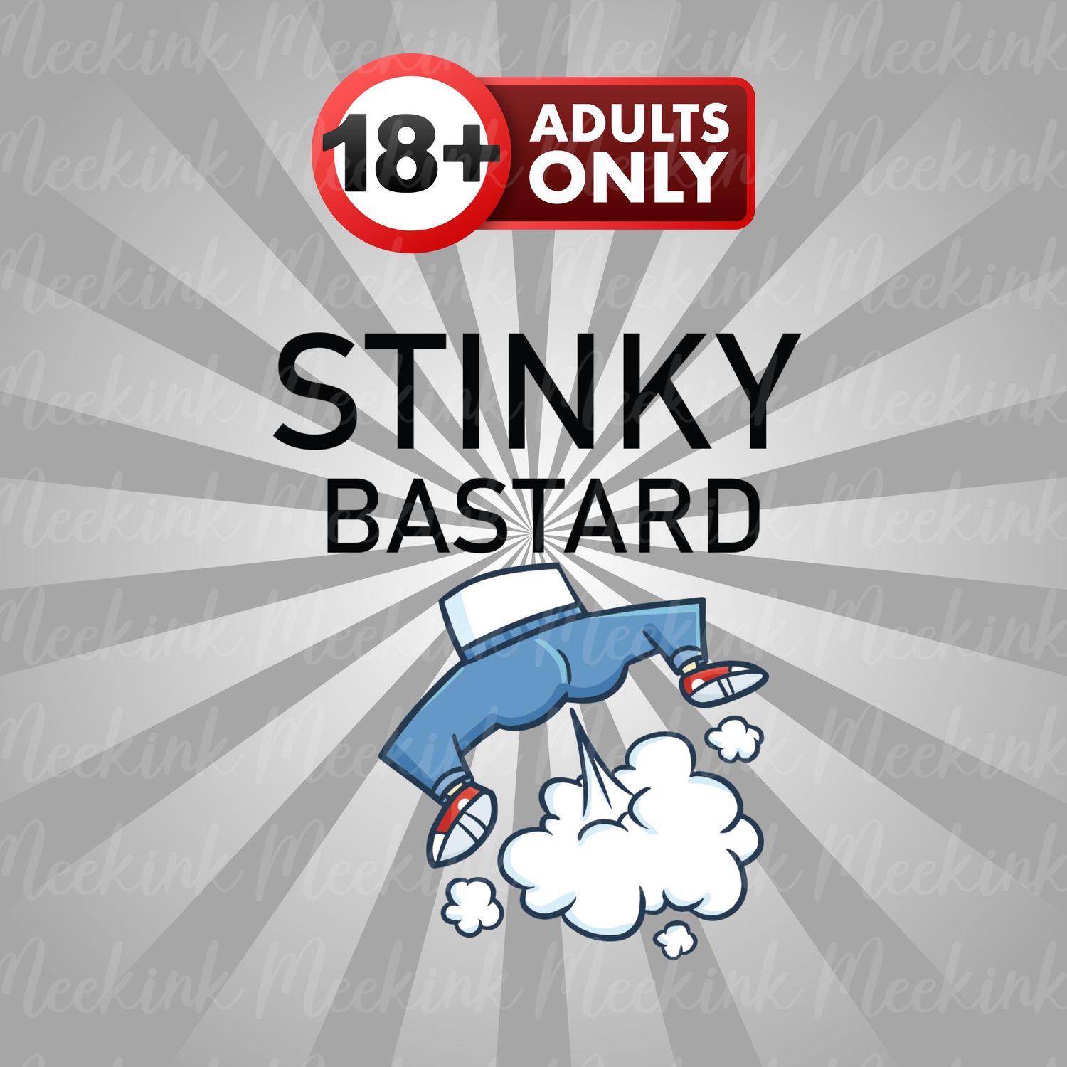 Stinky Bastard UVDTF or DTF Decal