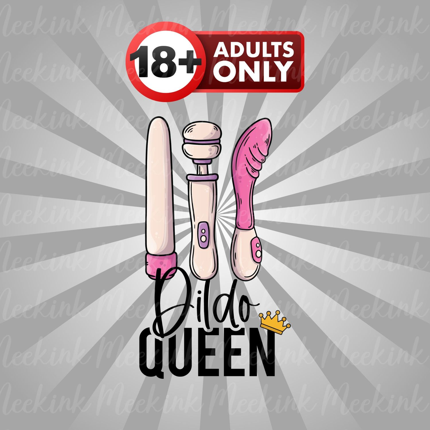 Dildo Queen UVDTF or DTF Decal