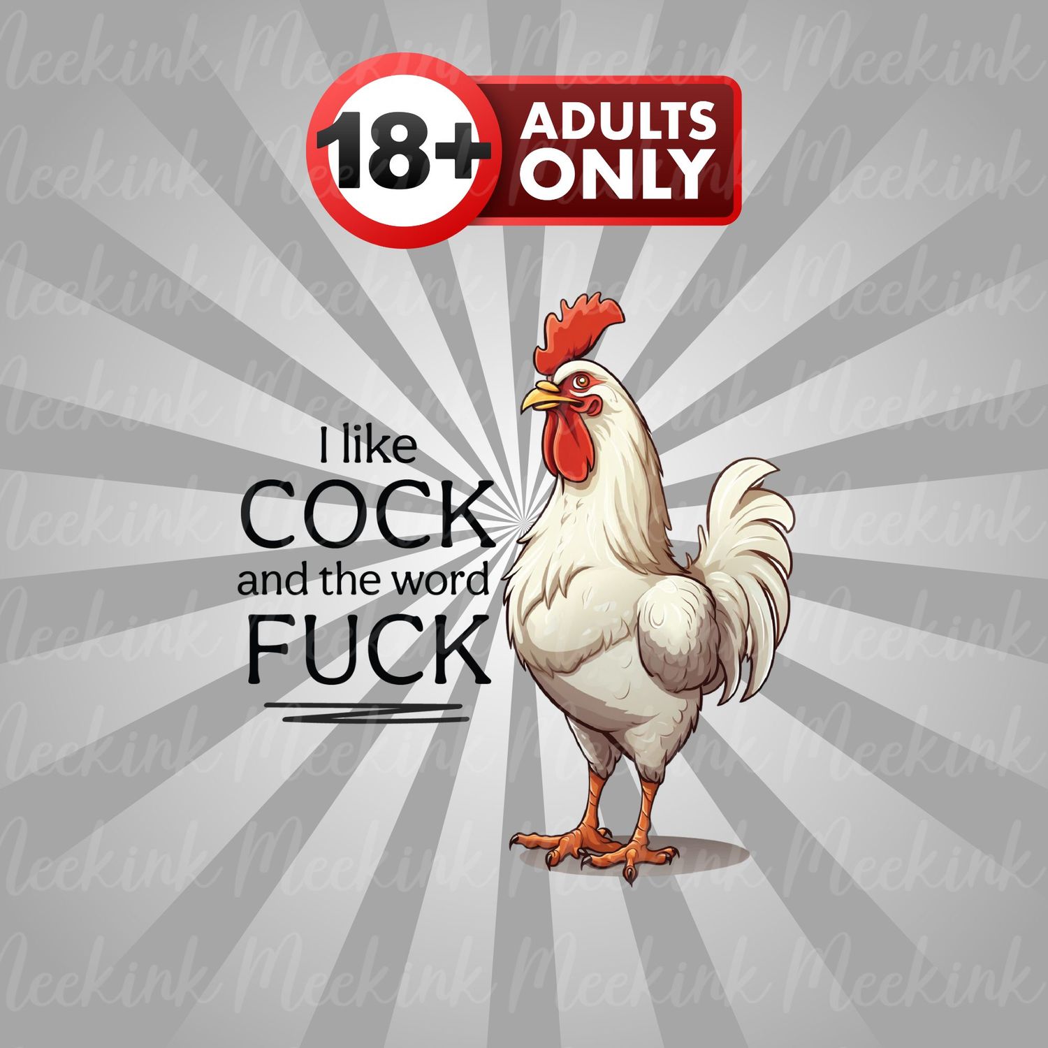 I Like Cock UVDTF or DTF Decal