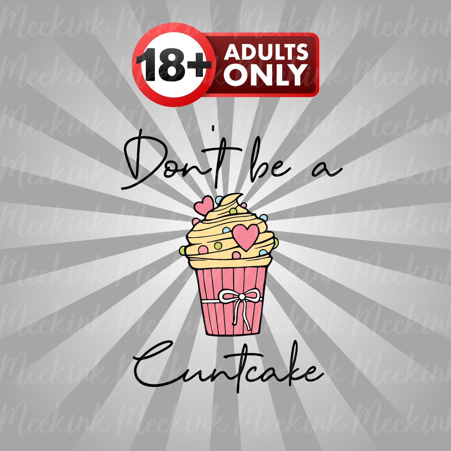 Cu*t Cake UVDTF or DTF Decal