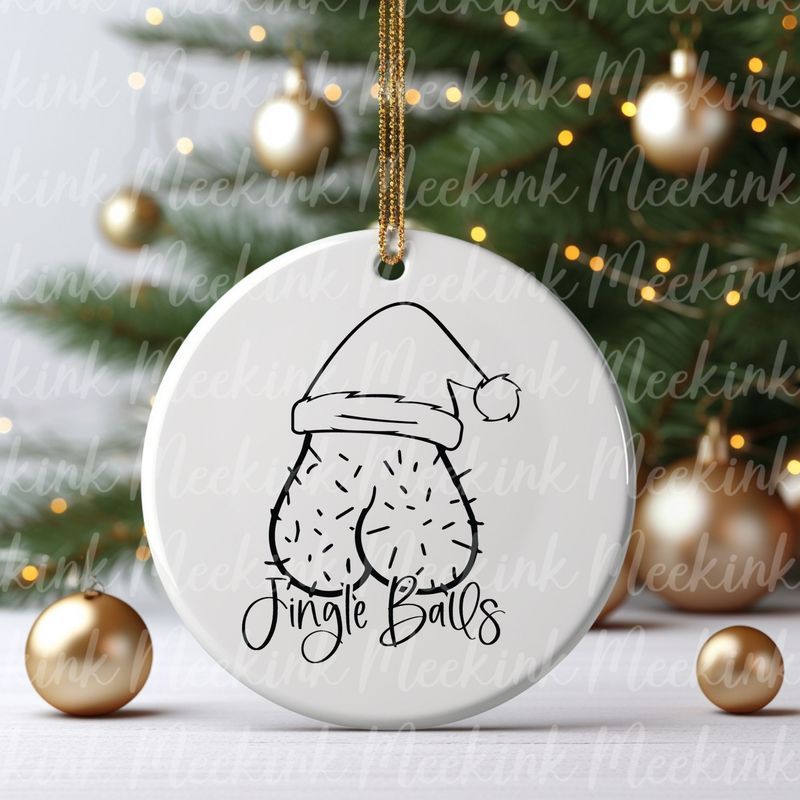 Jingle Balls UVDTF or DTF Decal