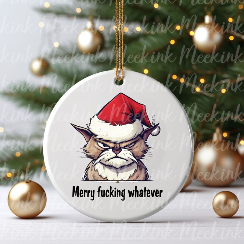 Merry Whatever UVDTF or DTF Decal