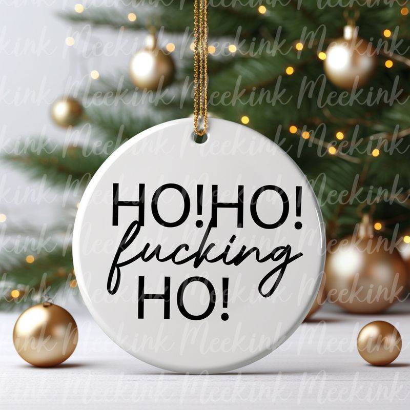Ho Ho Ho UVDTF or DTF Decal