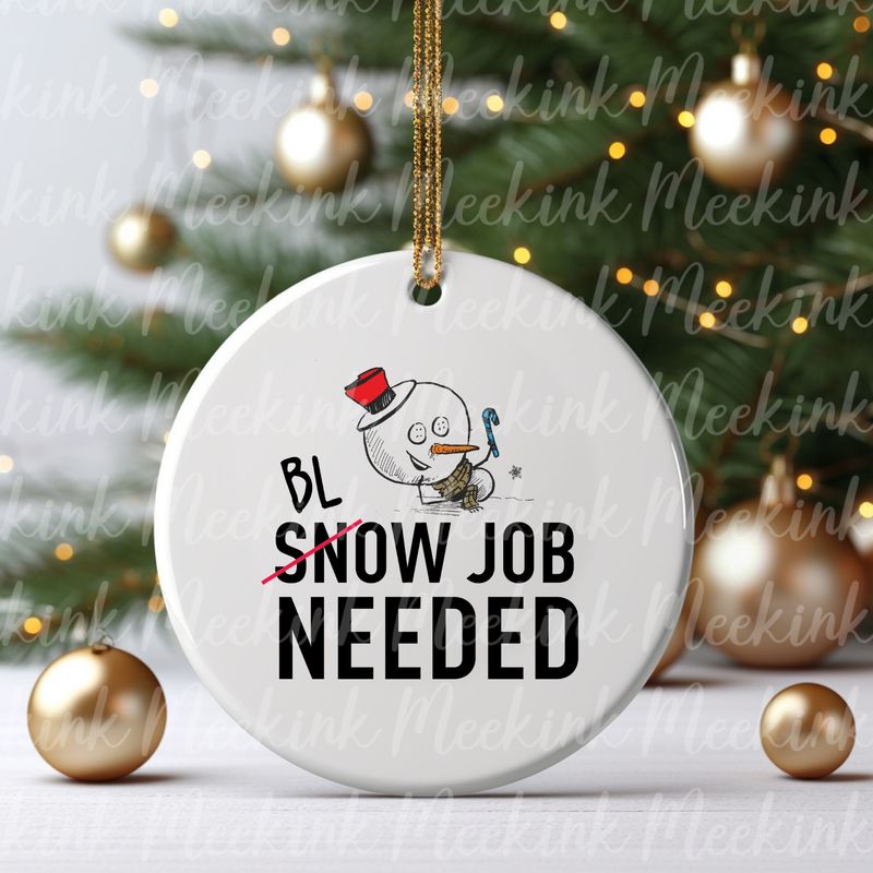 Snow Job UVDTF or DTF Decal