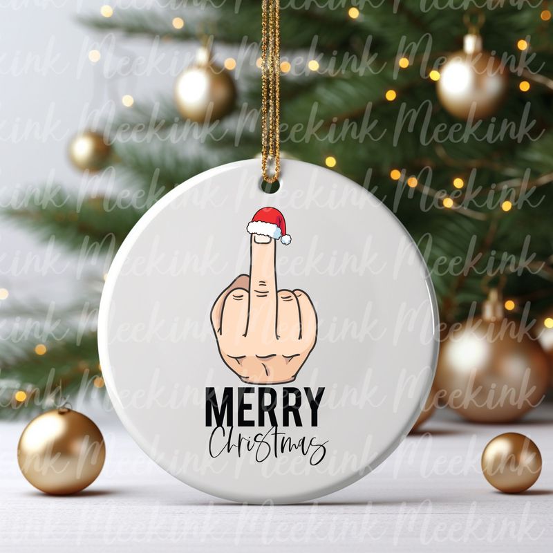 Christmas Finger UVDTF or DTF Decal