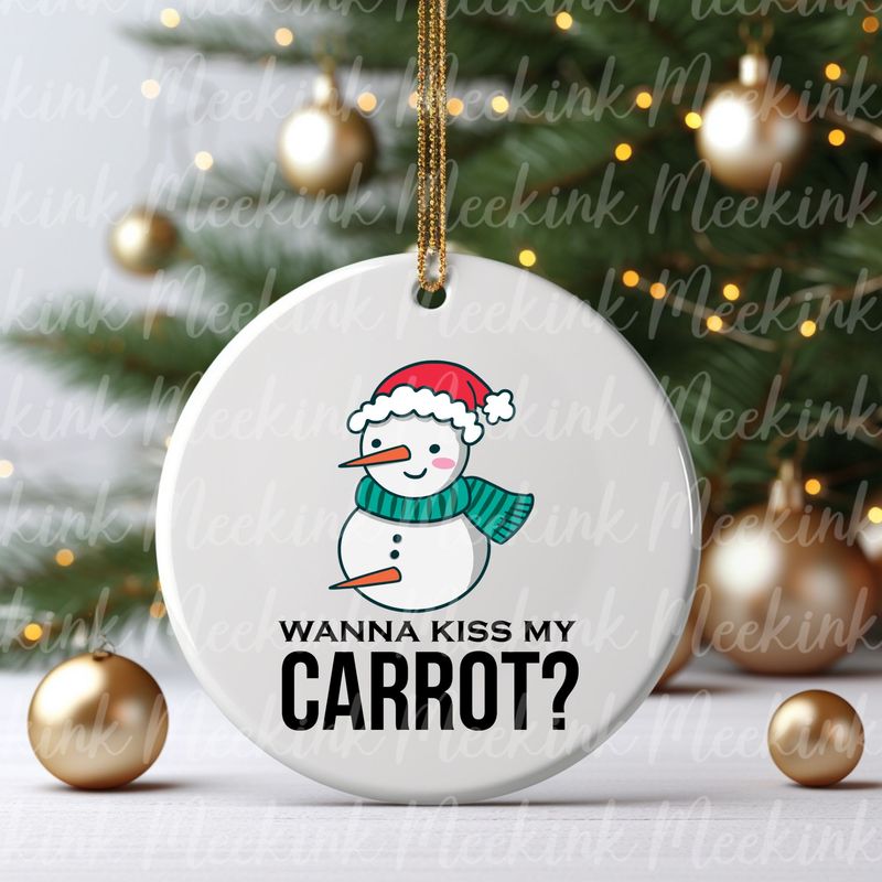 Kiss My Carrot UVDTF or DTF Decal
