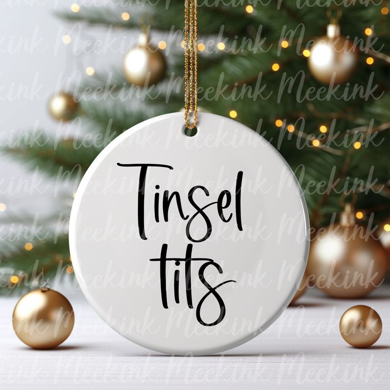 Tinsel Tits UVDTF or DTF Decal